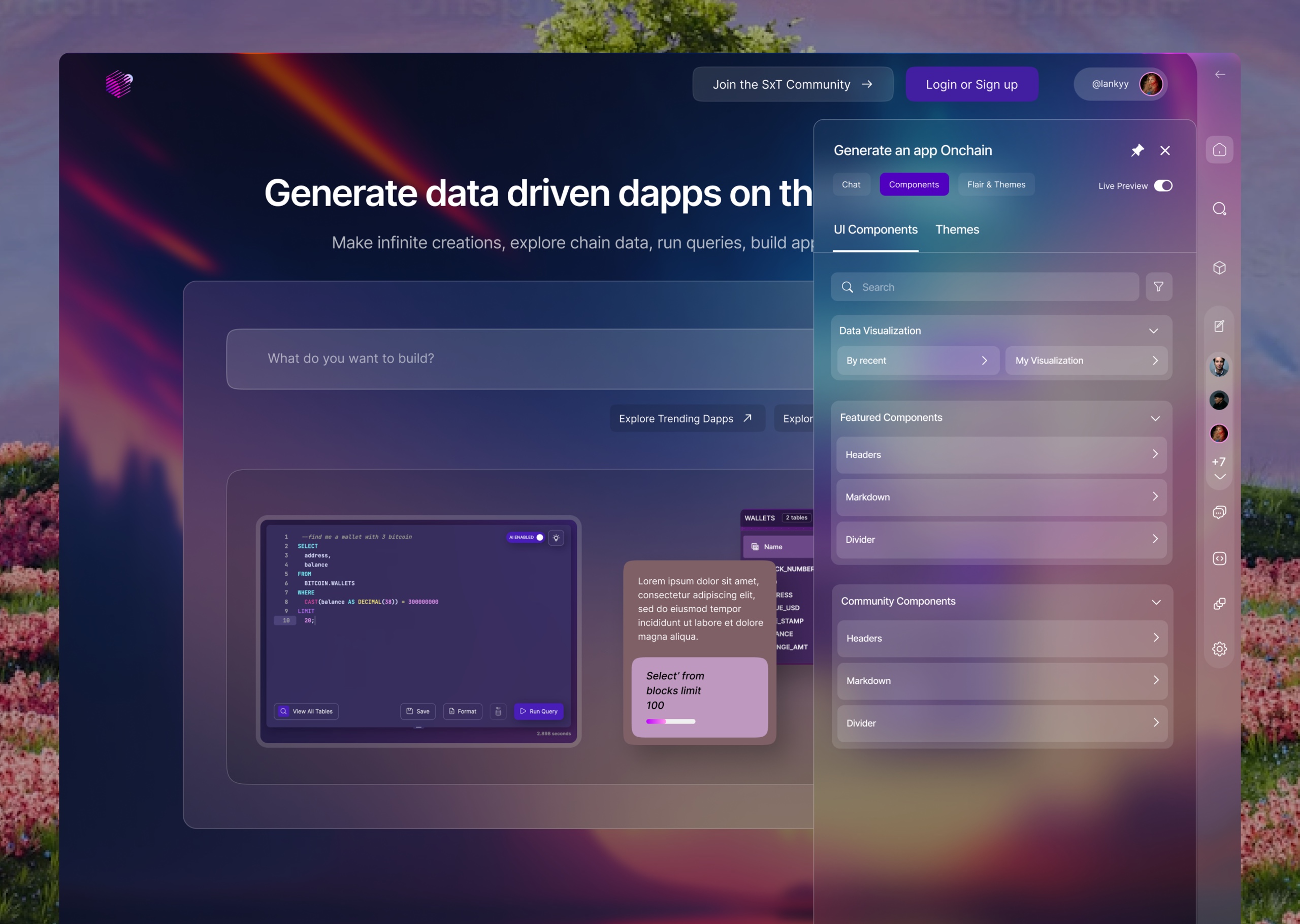 Dreamspace screen